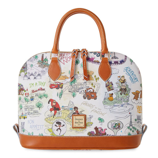 Disney Parks Pixar Maps Dooney & Bourke Zip Satchel Bag - Happily Shoppe