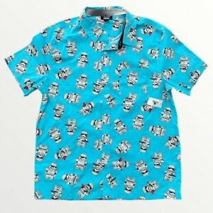 Disney Parks Star Wars Stormtrooper Blue Button-Down Shirt -  Mens