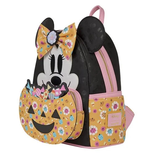 Loungefly Disney Minnie Mouse Trick or Treat Pumpkin GlTD Scented Mini Backpack – Image 2 | HappilyShoppe