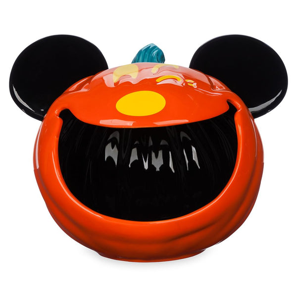 Disney Parks  Halloween 2023 Winking Mickey Pumpkin Candy Bowl