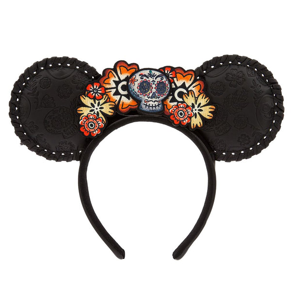 Disney Parks Minnie Mouse Ears Headband Coco Floral Skull – Image 1 | HappilyShoppe