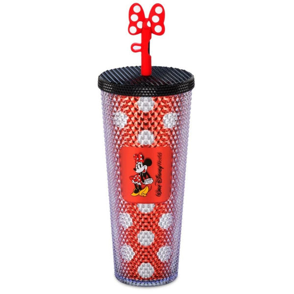 Disney Starbucks Tumbler with Straw Minnie Mouse Dots 24oz