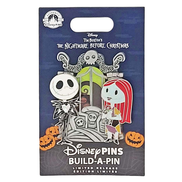 Disney Pin Set - Nightmare Before Christmas Jack and Sally Build a Pin