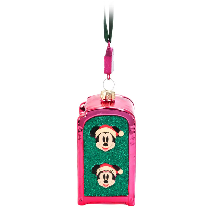 Disney 2024 Mickey & Minnie Mailbox Glass Holiday Christmas Ornament – Image 3 | HappilyShoppe