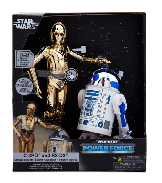 Disney Parks C-3PO and R2-D2 Talking Action Figure Set Classic Star Wars – Image 1 | HappilyShoppe