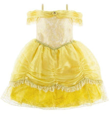 Disney Sparkle Costume Dress for Girls Princess Belle Yellow