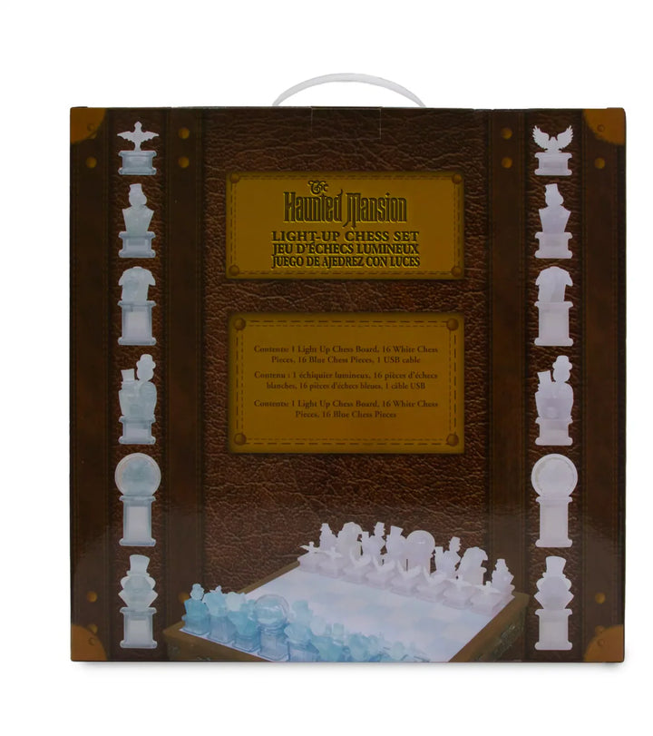 Disney Parks Haunted Mansion Chess Set Light-Up Chessboard Hatbox Leota – Image 3 | HappilyShoppe
