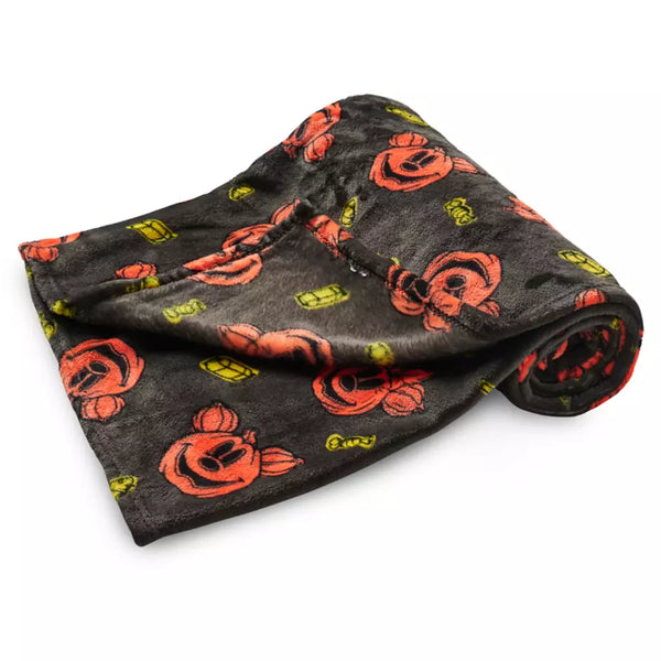 Disney Throw Blanket - Halloween Mickey and Minnie Pumpkins