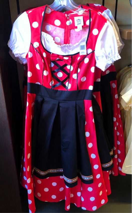 Disney Dress Shop Disney Parks Minnie Mouse Germany Dirndl Epcot Red