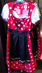 Disney Dress Shop Disney Parks Minnie Mouse Germany Dirndl Epcot Red