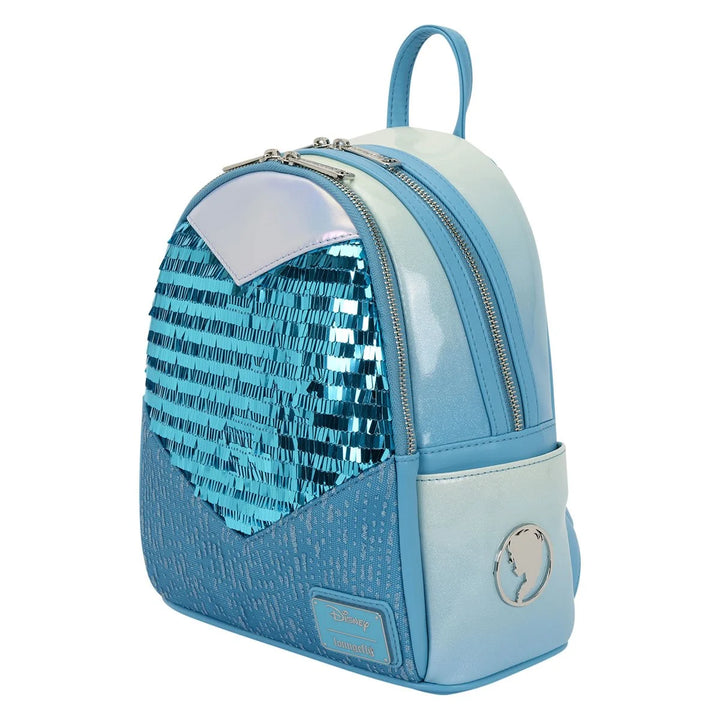 Loungefly Frozen Elsa Glitter Sequin Cosplay Mini Backpack – Image 2 | HappilyShoppe