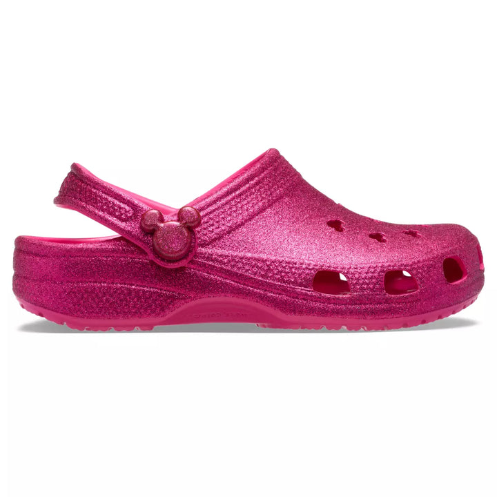 Disney Mickey Mouse Icon Clogs Adults Crocs – Pink Glitter – Image 4 | HappilyShoppe