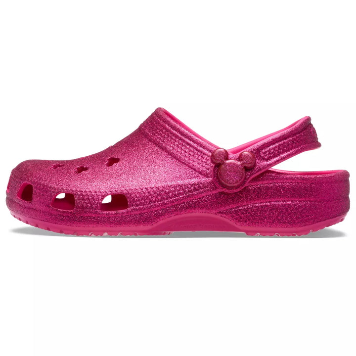 Disney Mickey Mouse Icon Clogs Adults Crocs – Pink Glitter – Image 5 | HappilyShoppe