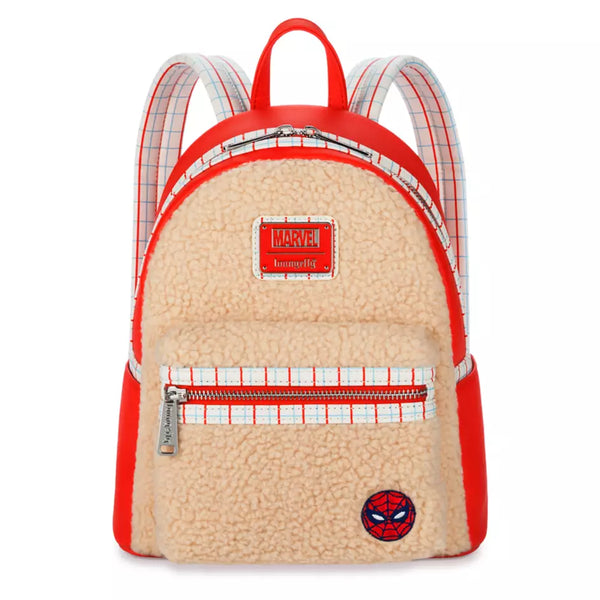Disney Parks Spiderman  Loungefly Mini Sherpa Backpack