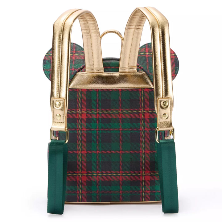 Loungefly Mickey Mouse Holiday Plaid Mini Backpack – Image 2 | HappilyShoppe