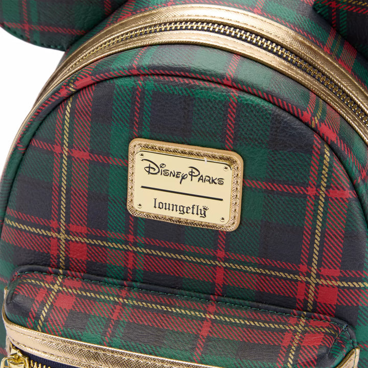 Loungefly Mickey Mouse Holiday Plaid Mini Backpack – Image 3 | HappilyShoppe