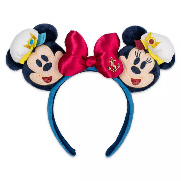 Disney Cruise Line Captain Mickey & Minnie Mouse Ears Headband