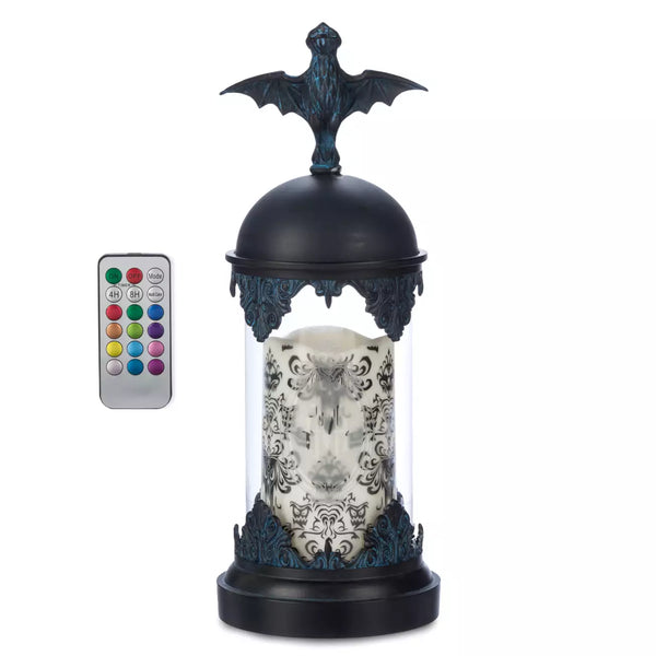 Disney Parks The Haunted Mansion Light-Up Hurricane Candle Set Color Changing – Image 1 | HappilyShoppe