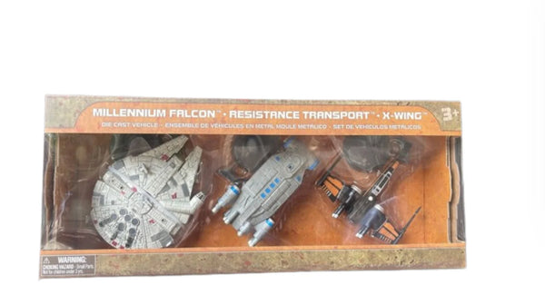 Disney Parks Millennium Falcon Resistance Transport X-Wing Die-Cast Vehicle Set – Image 1 | HappilyShoppe