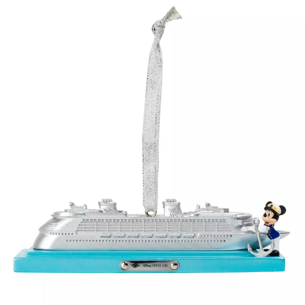 Disney Cruise Line 25th Anniversary Captain Mickey Ornament, Shimmering Seas Collection