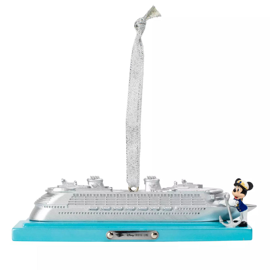 Disney Cruise Line 25th Anniversary Captain Mickey Ornament, Shimmering Seas Collection