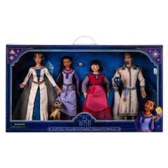 Disney Wish Asha, Amaya, Dahlia & King Magnifico (with Valentino) Doll 4-Pack