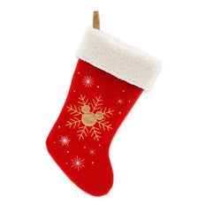 Disney Parks Mickey Icon Snowflake Holiday Christmas Stocking
