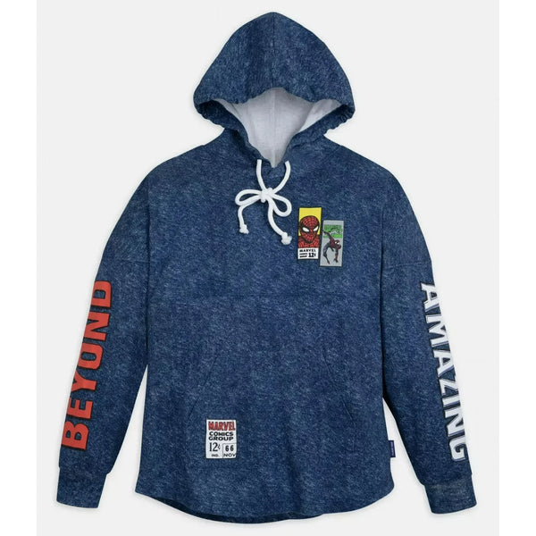 Disney Marvel Spider-Man Spirit Jersey Hoodie 60th Anniversary XS-XXL