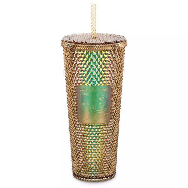 Walt Disney World 50th Anniversary Geometric Starbucks® Tumbler with Straw Gold