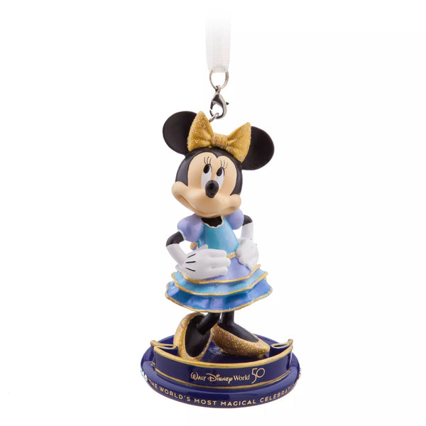 Disney Figure Christmas Ornament Walt Disney World 50th Minnie Mouse