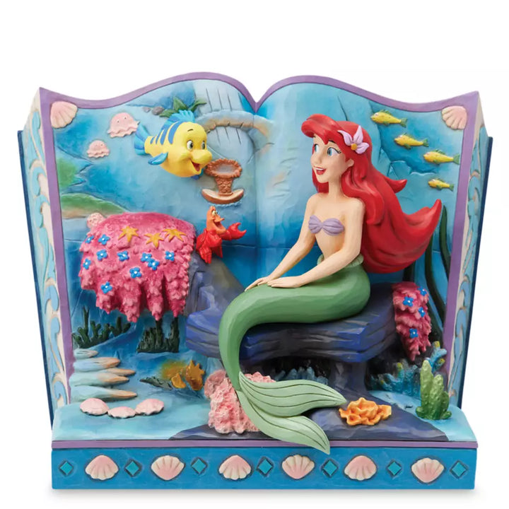Disney The Little Mermaid ''A Mermaid's Tale'' Storybook Figure by Jim Shore – Image 1 | HappilyShoppe