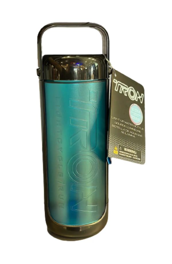 Disney Parks 2023 Tron Lightcycle Run Light Up Water Bottle – Image 1 | HappilyShoppe