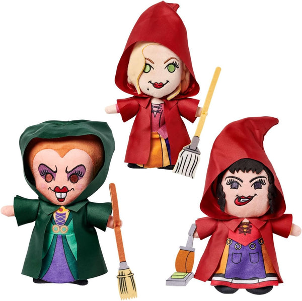 Disney Parks Sanderson Sisters Plush Set Hocus Pocus Trio Set 6 inch – Winifred, Sarah & Mary Collector's