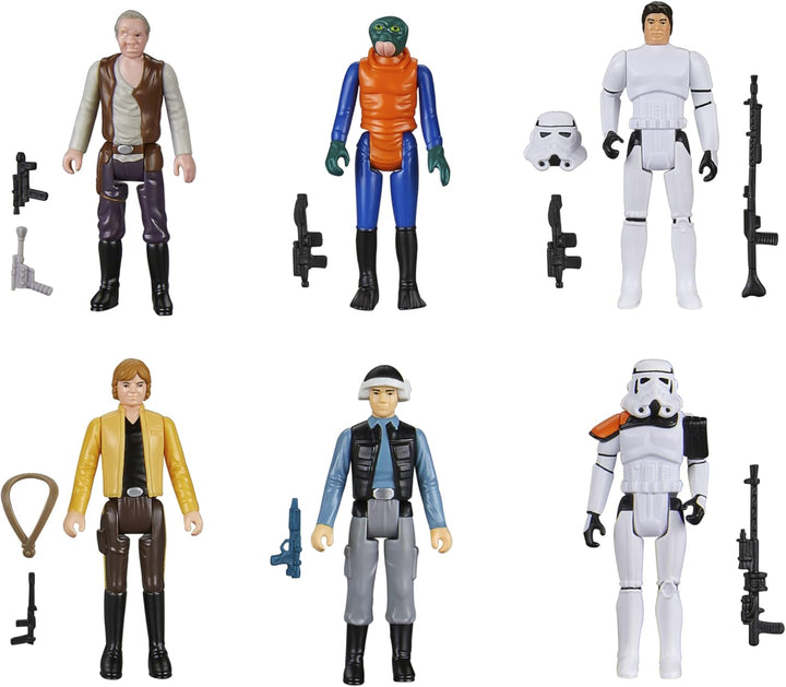 Star Wars Retro Collection Star Wars: A New Hope Multipack Action Figures 6-Pack 3.75" Kenner – Image 2 | HappilyShoppe