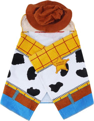 Disney Toy Story Kids Woody Hooded Cotton Towel, Multicolor, 22" x 51"