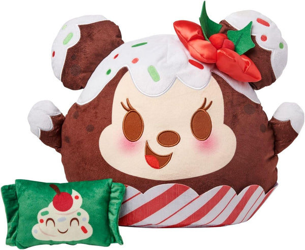 Disney Park Minnie Mouse Munchlings Plush 15-Inch Holiday Toffee Pudding Season's Sweetings Collection