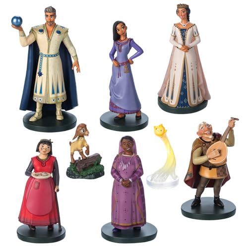 Disney Wish Deluxe Figurine Play Set – 8-Pc. – Enchanting Character Set from Wish