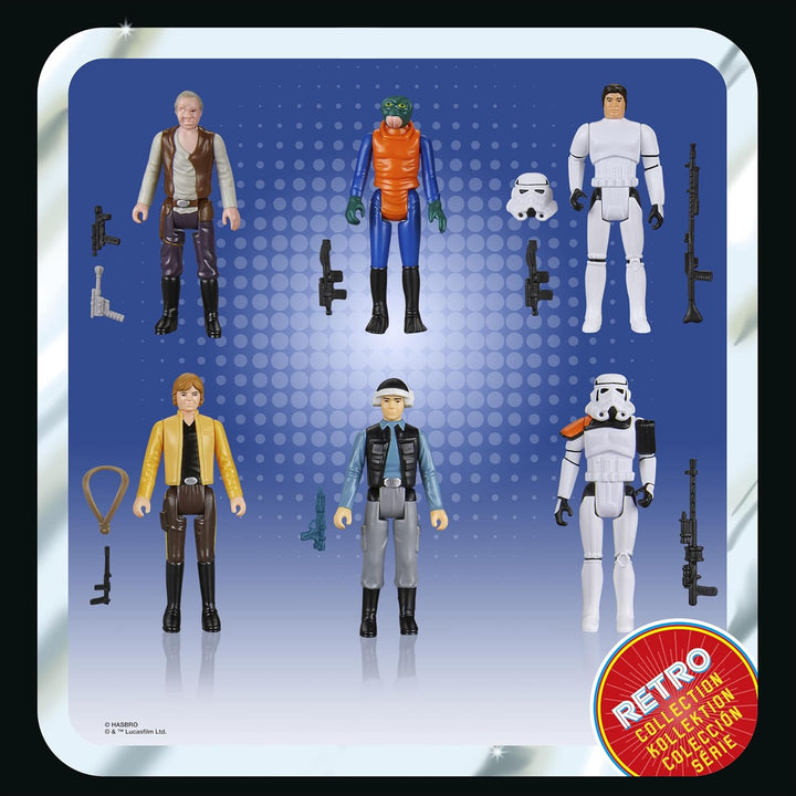 Star Wars Retro Collection Star Wars: A New Hope Multipack Action Figures 6-Pack 3.75" Kenner – Image 9 | HappilyShoppe