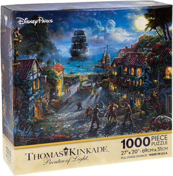 Disney Parks Exclusive Thomas Kinkade Pirates of Caribbean 27"x20" 1000 Pc. Puzzle