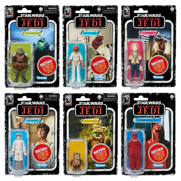 Star Wars Retro Collection Return of the Jedi Multipack 3.75" Set 6 Figure Pack