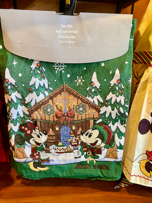 Disney Parks Epcot Germany Frohe Weihnachten Christmas Tree Skirt Mickey