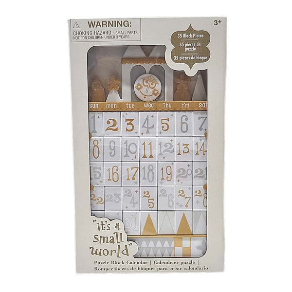 Disney Parks It’s A Small World Clock Puzzle Block Calendar