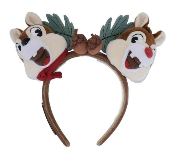 Disney 50th Anniversary Fort Wilderness Chip & Dale Loungefly Ears Headband