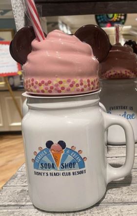 Disney Beach Club Resort Beaches & Cream Soda Shop Mickey Ice Cream Mug
