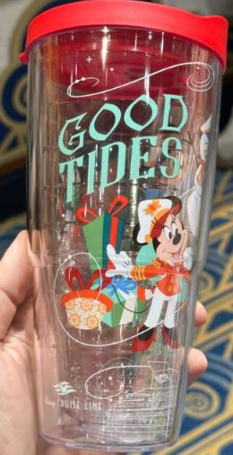 Disney Cruise Line Merrytime Christmas Mickey Mouse Tervis 24oz 2023 Minnie