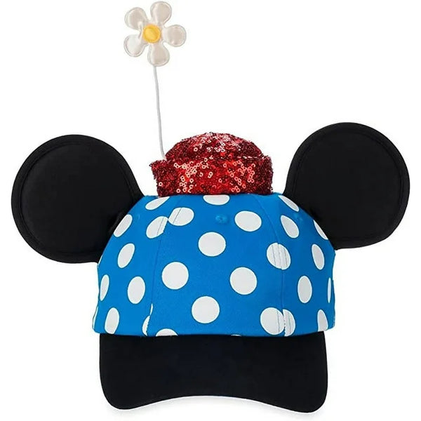 Disney Parks Authentic Minnie Mouse Ears Baseball Cap Hat for Adults – Flower