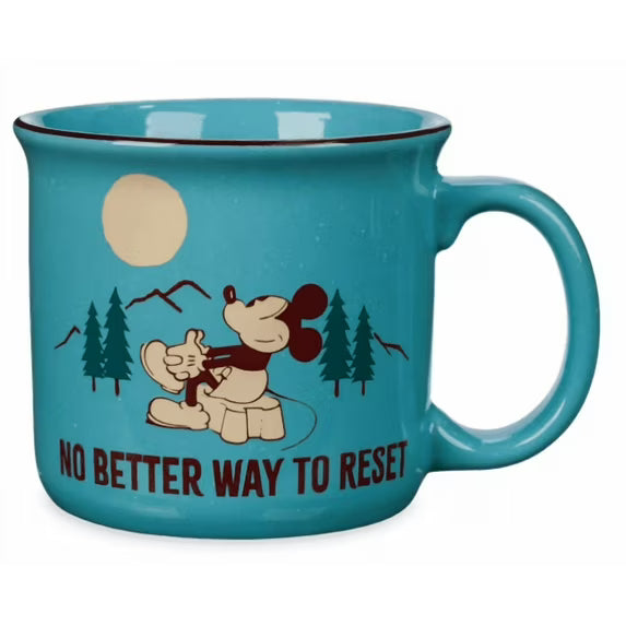Disney Parks Mickey Mouse ''No Better Way to Reset'' Coffee Mug – Image 1 | HappilyShoppe
