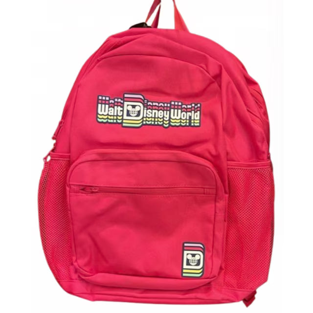 Disney Backpack Walt Disney World Logo Hot Pink Standard – Image 1 | HappilyShoppe