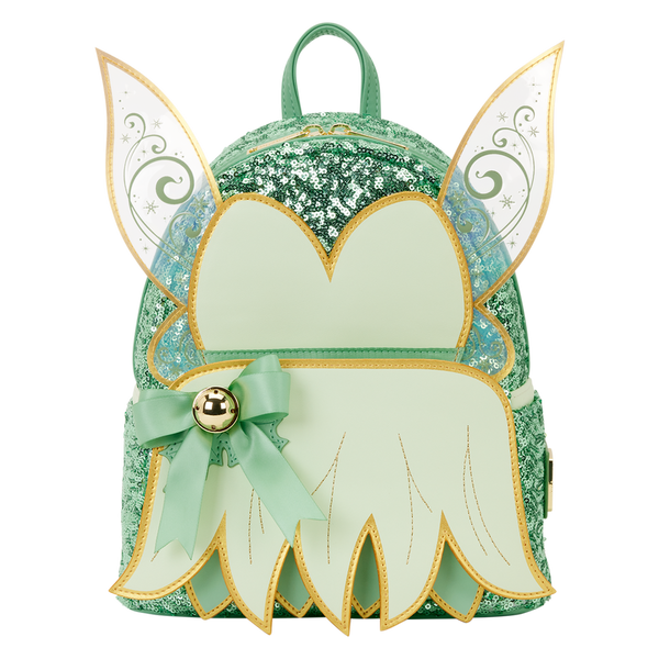 Disney Loungefly Tinker Bell Sequin Holiday Mini Backpack – Image 1 | HappilyShoppe