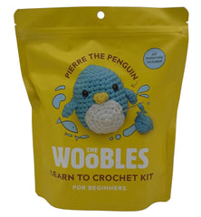 The Woobles - Pierre the Penguin Crochet Kit & Hook For Beginners Yarn Craft